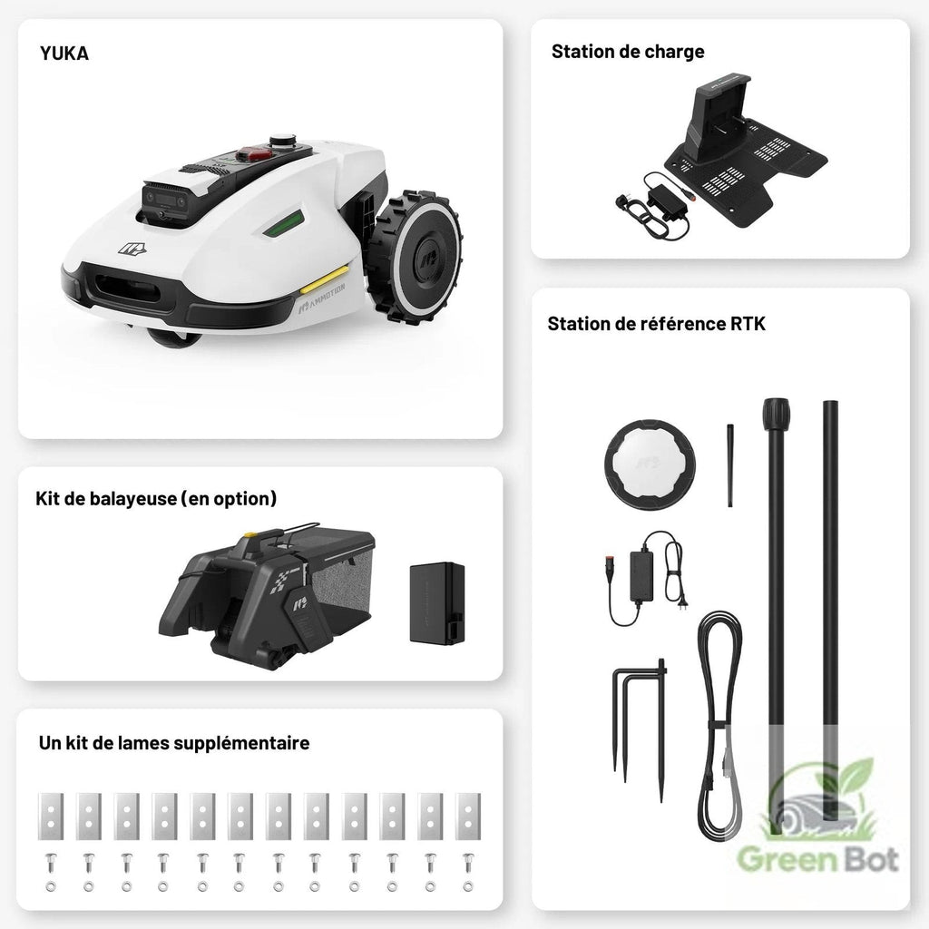 Mammotion YUKA 2000 – Intelligenter Mähroboter mit Kehrfunktion